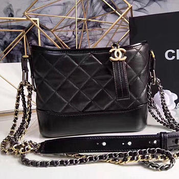 Chanel's Gabrielle Small Hobo Bag (Black) A91810 VS06725