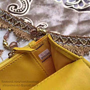 chanel lambskin mini chain wallet yellow a81024 vs00762 - 2