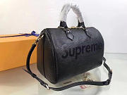 louis vuitton supreme CohotBag handbag black m40432 - 2