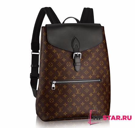 LV palk monogram macassar canvas backpack m40637 black - 1