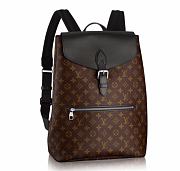 LV palk monogram macassar canvas backpack m40637 black - 1