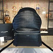 YSL Monogram Backpack Black 4790 - 1