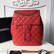 chanel caviar quilted lambskin backpack red 170303 vs07838 - 5