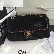 Chanel Crochet Braid Cayo Coco Flap Bag Black A93680 VS09431 - 1