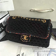 Chanel Crochet Braid Cayo Coco Flap Bag Black A93680 VS09431 - 2