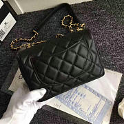 Chanel Calfskin Camellia Waist Chain Bag Black A91830 Vs06486 - 2