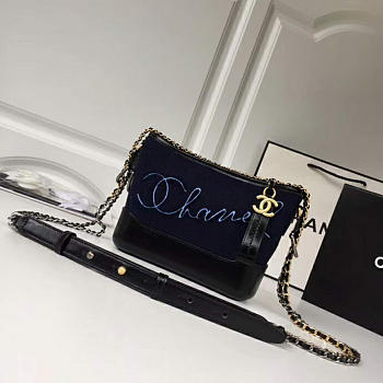 Chanel's Gabrielle Hobo Bag (Blue) 20cm