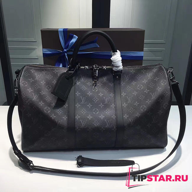   Louis Vuitton Keepall Bandoulière 55 Noir - 1