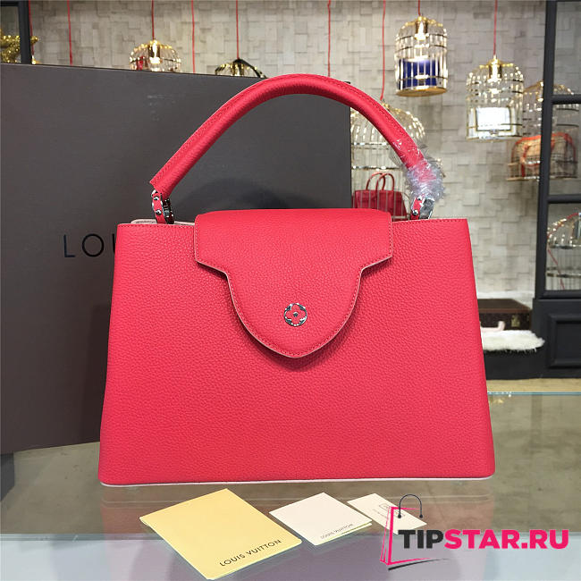 LV Capucines leather BB red 3470 27cm - 1