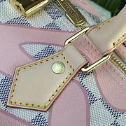 louis vuitton speedy damier azur canvas pink - 4