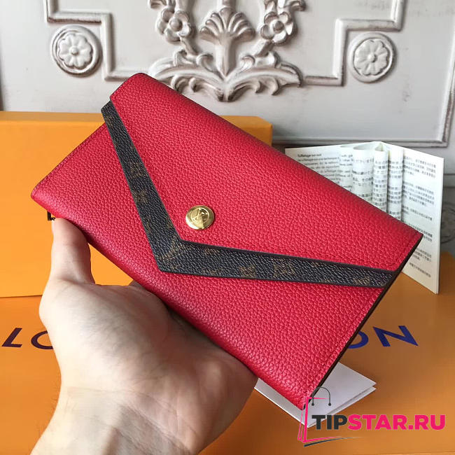 LV pallas wallet red 3754 - 1
