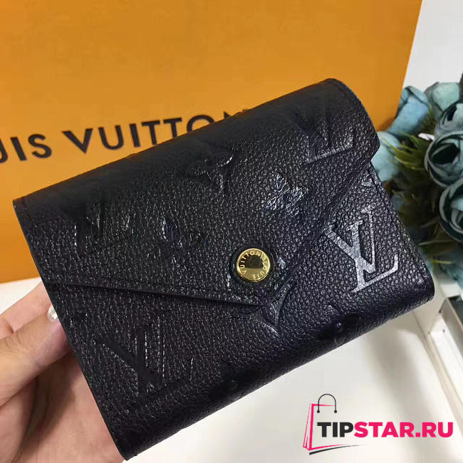 LV victorine  wallet black 3782 - 1