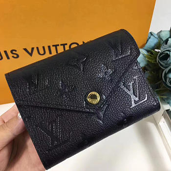 LV victorine  wallet black 3782