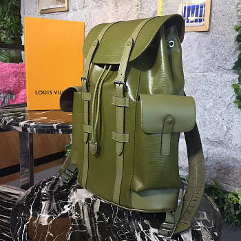 louis vuitton supreme backpack green 3795