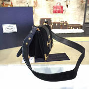 Prada velvet cahier bag black 4263 - 3