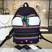 YSL Monogram Backpack Dinosaur Black 4786 - 1
