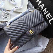 chanel classic handbag grey  - 6