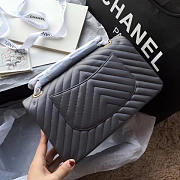 chanel classic handbag grey  - 5