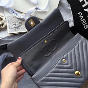 chanel classic handbag grey  - 2