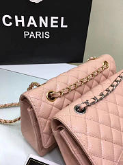 Chanel Calfskin Leather Flap Bag Gold Pink 25cm - 5