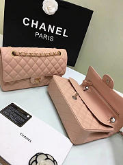 Chanel Calfskin Leather Flap Bag Gold Pink 25cm - 6