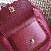 chanel calfskin and caviar backpack burgundy a98235 vs02174 - 3