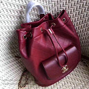 chanel calfskin and caviar backpack burgundy a98235 vs02174 - 6