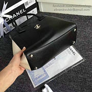 CHANEL Calfskin Large Shopping Bag (Black) A69929 VS08388 - 6