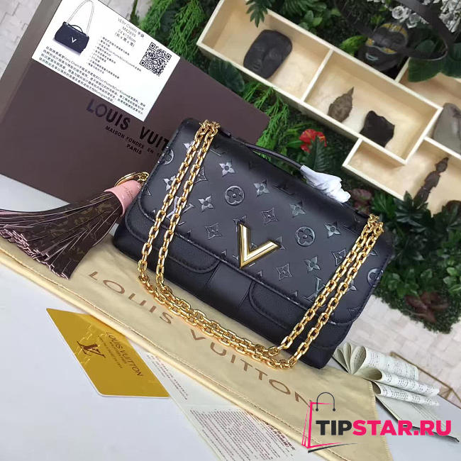 CohotBag louis vuitton very chain  black - 1