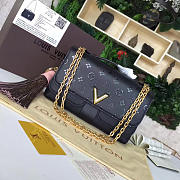 CohotBag louis vuitton very chain  black - 1