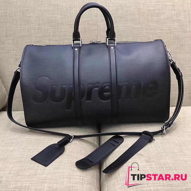 Louis Vuitton Supreme Keepall 45 Black - 1