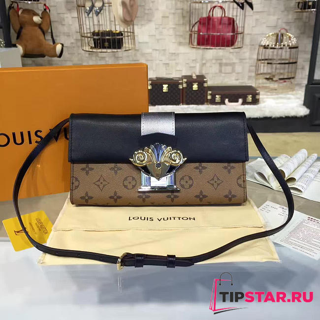 LV column clutch reverse monogram canvas  - 1