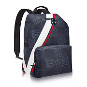 LV apollo backpack n44006 blue red america's cup  - 1