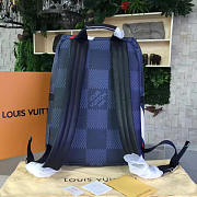 LV apollo backpack n44006 blue red america's cup  - 4