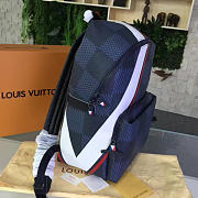 LV apollo backpack n44006 blue red america's cup  - 3