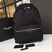 YSL Backpack Canvas Black 4830 - 1