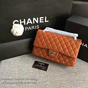 Chanel Lambskin Classic Double Flap Bag Orange A01112 25cm - 2