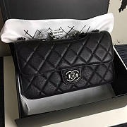Chanel Quilted Deerskin Perfect Edge Bag Black A14041 VS02205 - 1