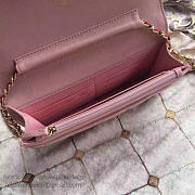 chanel lambskin mini chain wallet pink a81024 vs09425 - 5