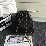 Chanel's Gabrielle Small Backpack Black A94485 VS00334 - 5