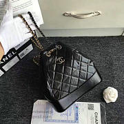 Chanel's Gabrielle Small Backpack Black A94485 VS00334 - 2