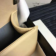 Chanel Medium Chevron Lambskin Quilted Boy Bag Beige A13043 VS00767 - 6