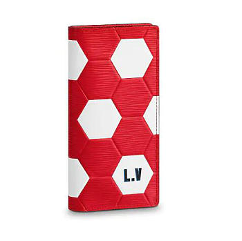 LV brazza wallet red m63230