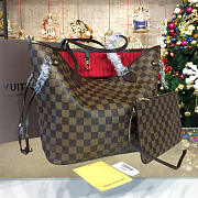 LV Neverfull MM red N41358 32cm - 3