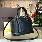 Louis Vuitton M40862 Alma BB Black Epi Leather Size 23.5 x 17.5 x 11.5 cm - 2