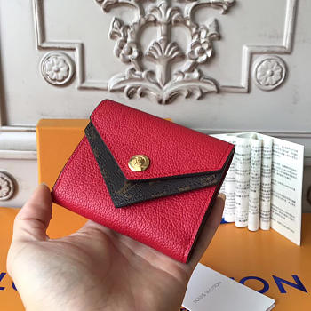  louis vuitton double v compact wallet cherry red
