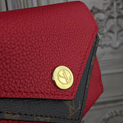  louis vuitton double v compact wallet cherry red - 4
