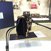 Prada velvet cahier bag black 4268 - 3