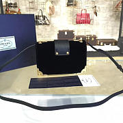 Prada velvet cahier bag black 4268 - 4