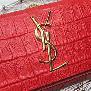 YSL Monogram Kate In Embossed Crocodile Shiny Leather 4753 - 2